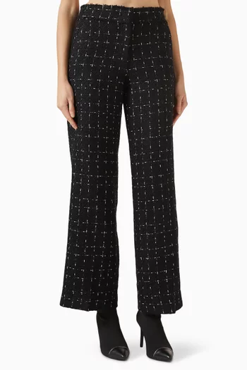 Logo Pants in Bouclé