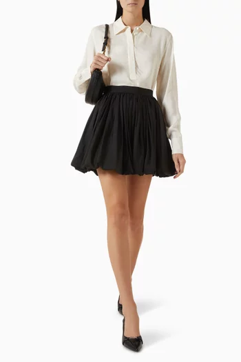 DNA Mini Skirt in Taffeta