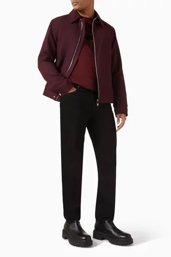 بنطال جينز بتصميم ضيق لامع دينم