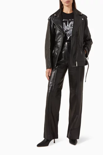 Oversized Jacket in Leather