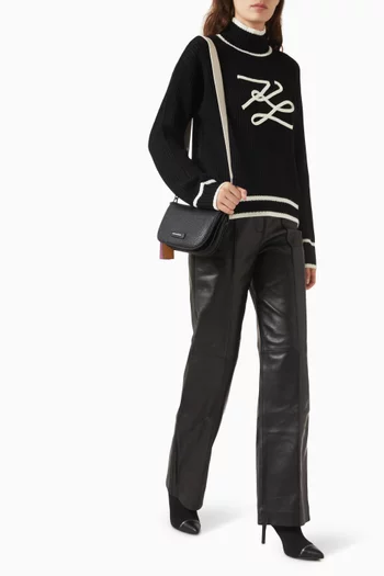 Turtleneck Autograph Sweater in Wool-blend