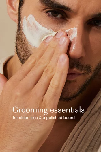 روتين العناية والتنظيف العميق للحية بزيت الأرغان، توفير 15‏‏‏%