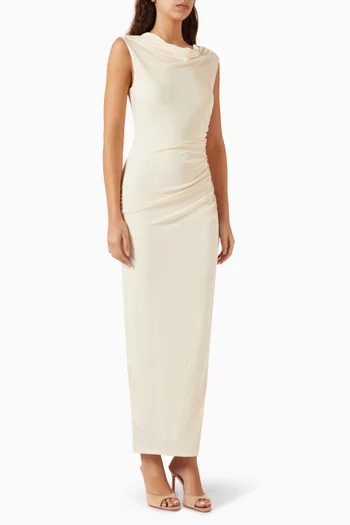 فستان أمالي نسيج جيرسيه ناعم