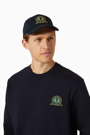 Tennis Badge Cap in Cotton-twill