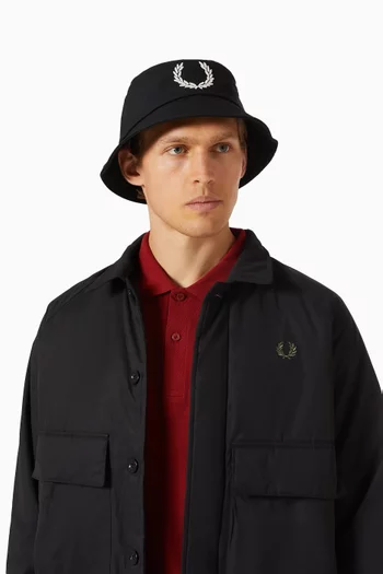Bold Branding Bucket Hat in Cotton-canvas