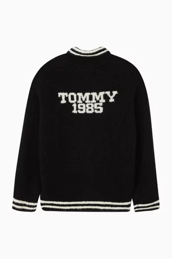 Zip Sweater in Wool-blend