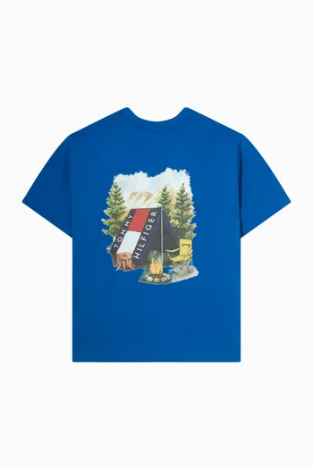 Back Graphic T-shirt in Cotton