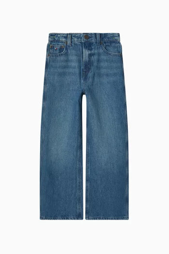 بنطال جينز دينم كلاسيكي 