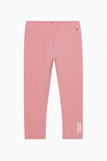 لغينغز بنقشة قلوب قطن جيرسيه