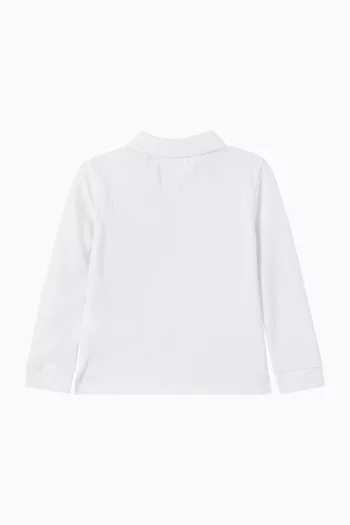 تي شيرت بولو بطبعة شعار الماركة