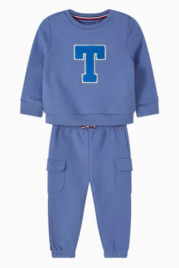 Logo Patch Sweatshirt in Fleece