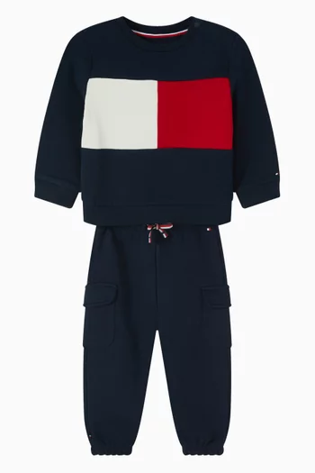 Hilfiger Flag Sweatshirt in Cotton