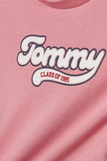 تي شيرت بتصميم جامعي قطن