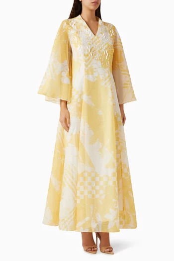 knee length dresses for ladies ORNAMENT TIERED MAXI DRESS