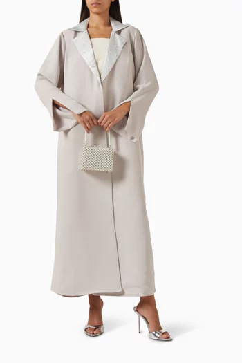 Pearl-embellished Abaya