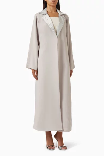 Pearl-embellished Abaya