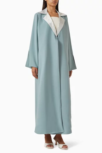 Pearl-embellished Abaya