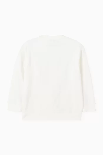 سويت شيرت بطبعة عبارة Fendi Did It First قطن