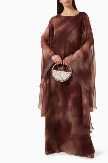 Printed Kaftan in Chiffon