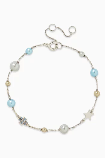 Kira Pearl Delicate Chain Bracelet