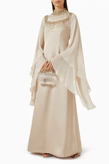 Crystal-embellished Maxi Dress