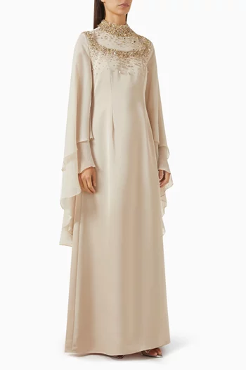Crystal-embellished Maxi Dress