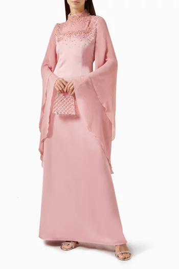 Crystal-embellished Maxi Dress