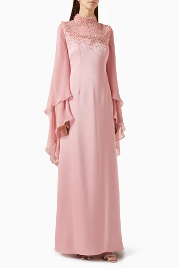 Crystal-embellished Maxi Dress