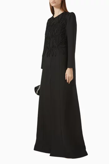 Floral Embroidered Abaya