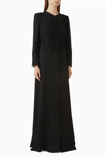 Floral Embroidered Abaya