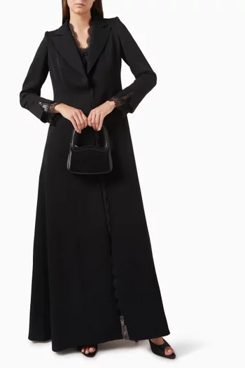 Signature Dantelle Blazer Abaya
