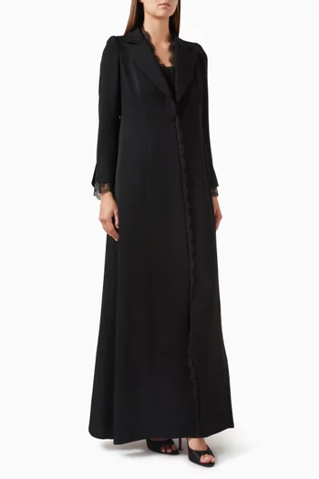 Signature Dantelle Blazer Abaya