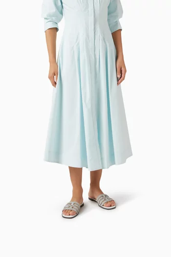 حذاء مفتوح اينس بنمط قفص جلد