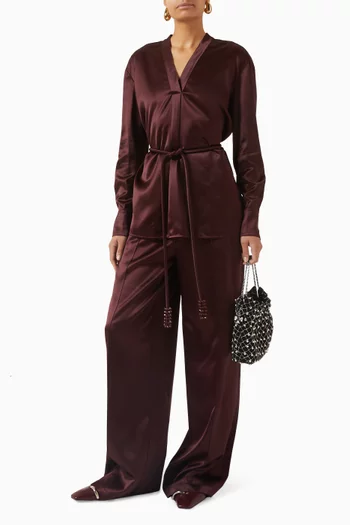 Wide-leg Pants in Viscose