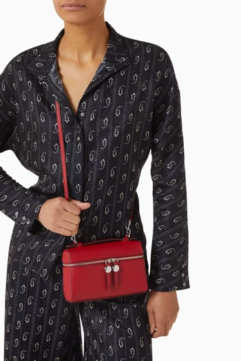 Romy Slim Top-handle Bag in Leather