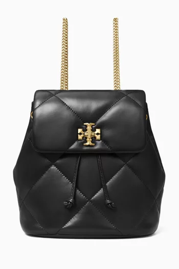 حقيبة كتف كيرا ميني بتصميم مبطّن بنقشة معينات جلد