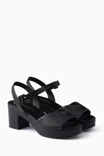 Padded 65 Sandals in Nappa Leather