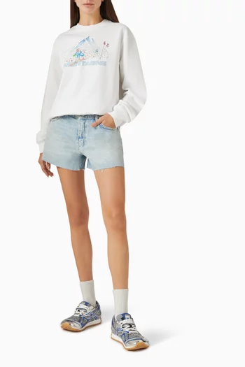 سويت شيرت بنقشة تزلج قطن عضوي