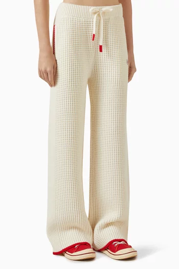 Logo Sweatpants in Waffle-knit