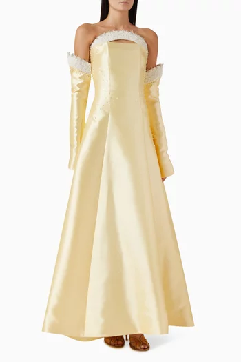 Blythe Tube Gown in Mikado