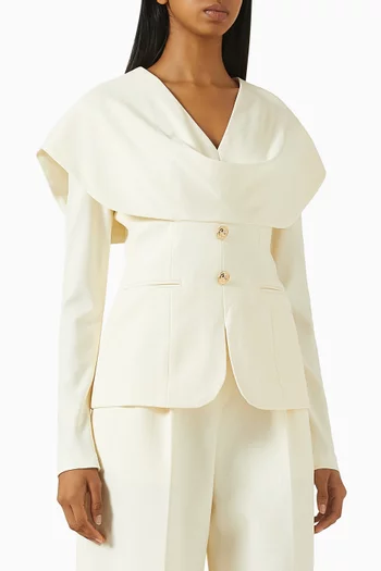 Drape Peplum Top