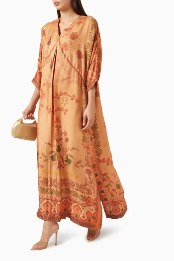 Gypsy Floral-print Kaftan