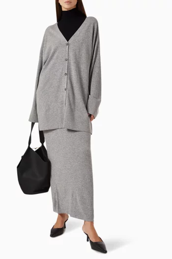 تنورة طويلة صوف وكشمير