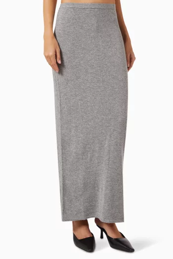 تنورة طويلة صوف وكشمير