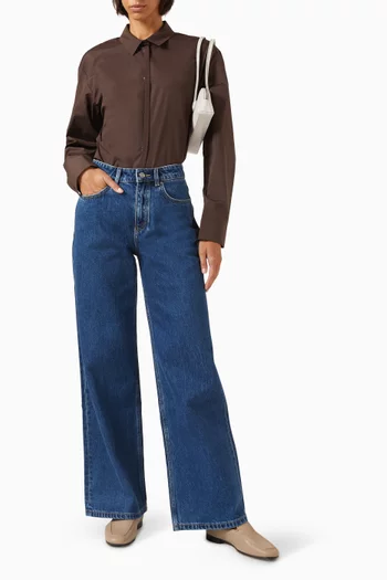 415 Wide-leg Jeans in Denim