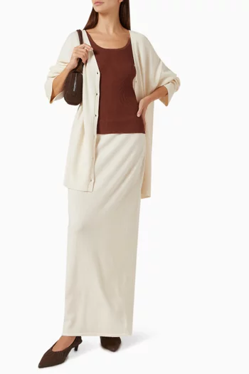 تنورة طويلة صوف وكشمير