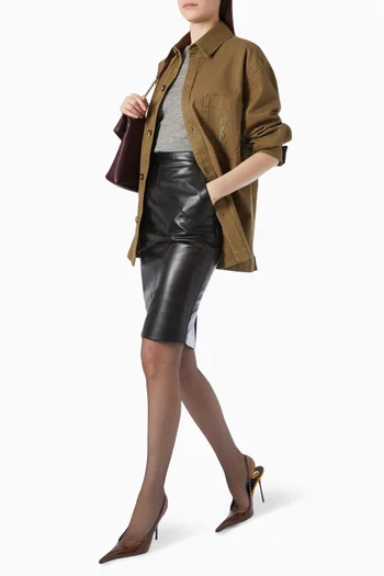 قميص كاساندرا بقصة فضفاضة قطن غابردين