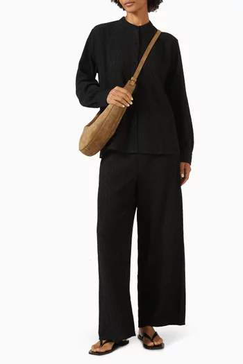 High-waisted Wide Ankle Pants