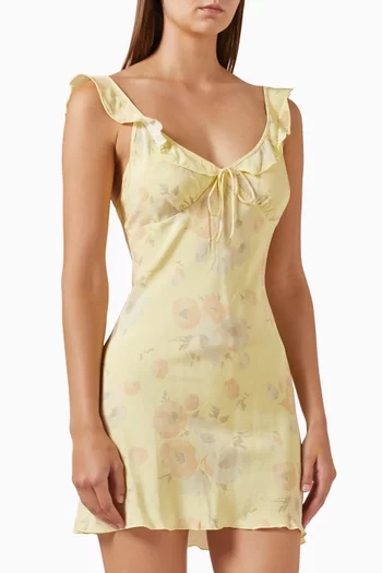 The Hazel Floral-print Mini Dress