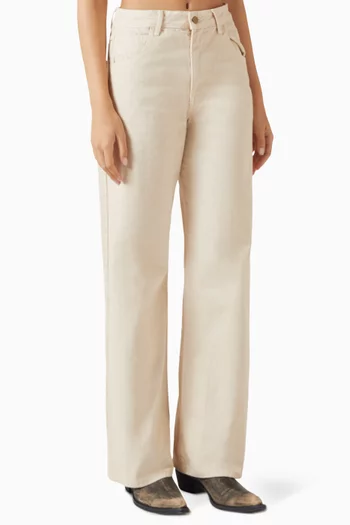 Straight-leg Jeans in Denim